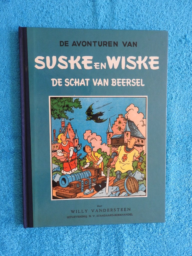 Suske en Wiske - De schat van Beersel - Blauwe reeks - 1e dr, Eén stripboek, Ophalen of Verzenden, Zo goed als nieuw