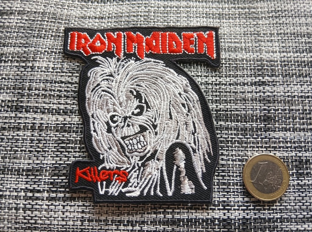 Iron Maiden shaped killers patch 60, Verzamelen, Muziek, Artiesten en Beroemdheden, Ophalen of Verzenden, Nieuw, Kleding