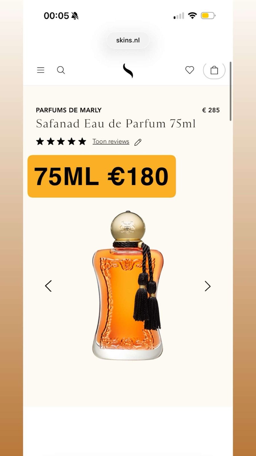 Parfums de Marly Safanad Eau de Parfum 75ml - Geseald, Ophalen of Verzenden, Nieuw
