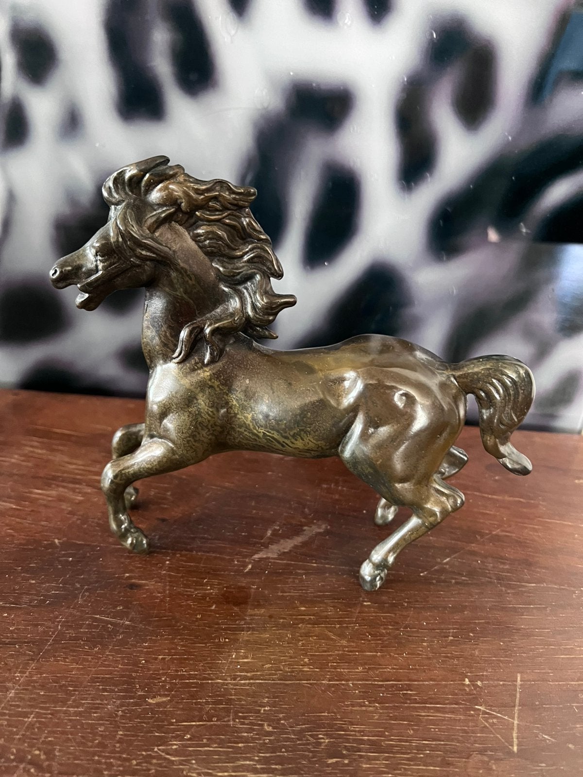 Prachtig Vintage Bronzen Beeld –  Paard, Antiek en Kunst, Ophalen of Verzenden, Brons