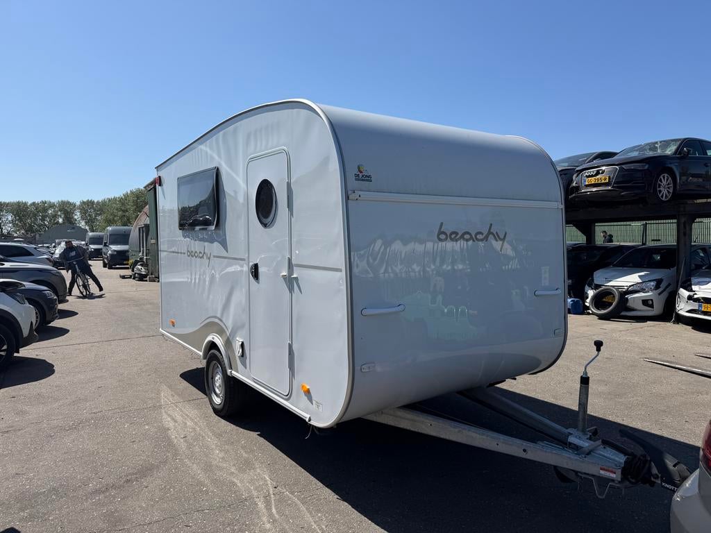 Hobby Beachy caravan lichte schade, Overige merken, Rondzit, Koelkast, 750 - 1000 kg