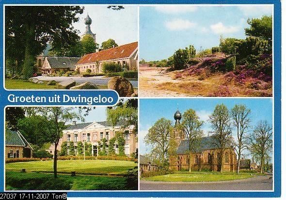 Ansichtkaart	Dwingeloo	4-luik, Verzenden, 1980 tot heden, Gelopen, Drenthe