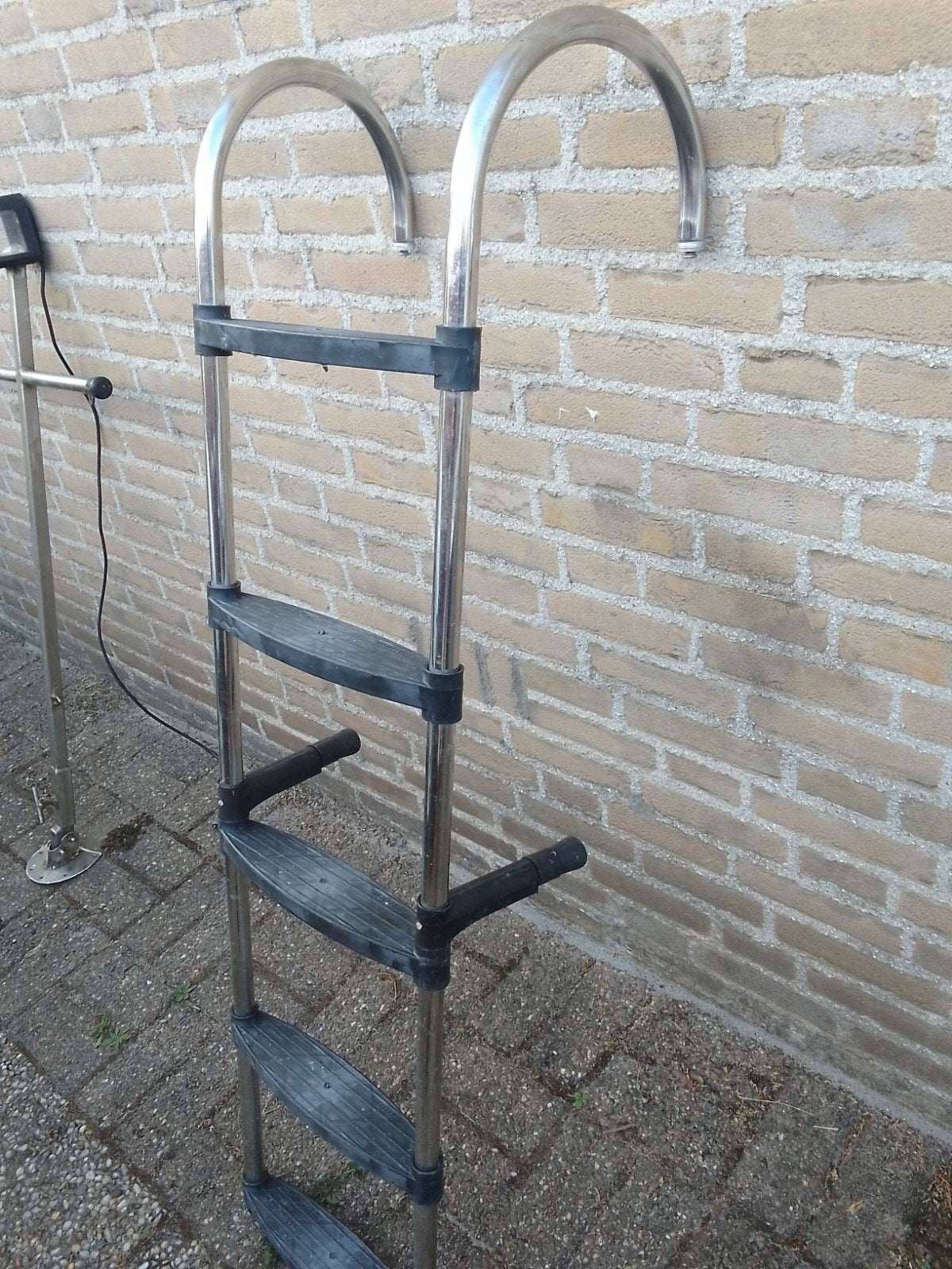 RVS Zwemtrap / Bootladder - 5treden, Ophalen, Gebruikt, Overige typen