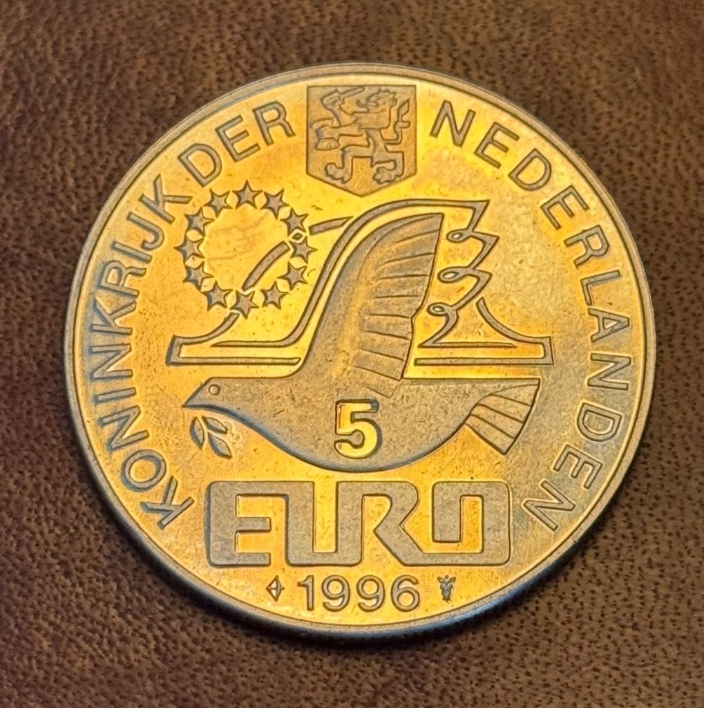 5 euro munt 1996, Postzegels en Munten, Munten | Nederland, Ophalen of Verzenden, Koningin Beatrix, Overige waardes