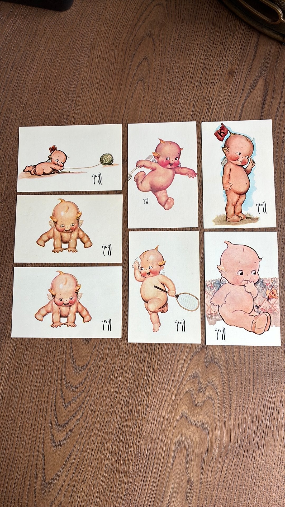 Fantasie. 9 kaarten met baby/peuter, Ophalen of Verzenden, 1920 tot 1940, Kinderen