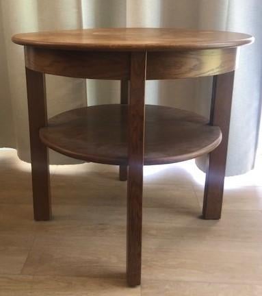 Vintage Ronde Tafel /Bijzettafel, Ophalen, Gebruikt, Rond, 75 cm of meer