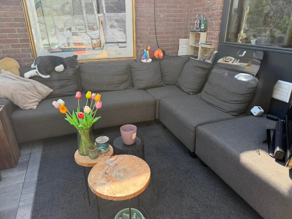 Lekkere plofbank, Ophalen, Zo goed als nieuw, Vierpersoons of meer, Minder dan 150 cm