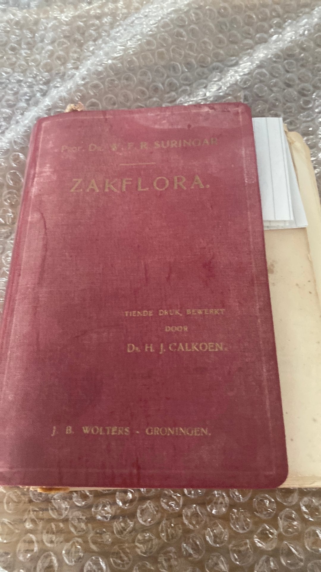 Oude uit 1909 plantenboek voor verzamelaars en of studies, Ophalen