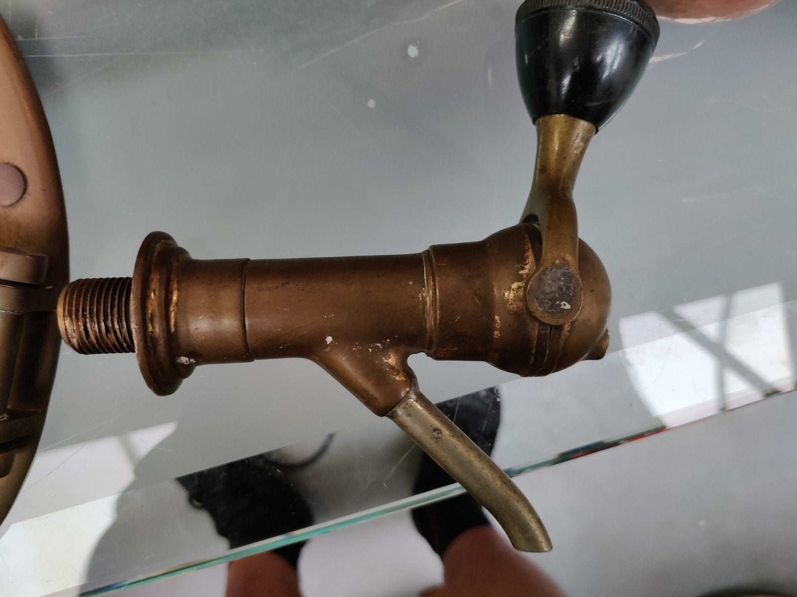 Antieke Bronzen Tapkraan - Vintage Stijl, Ophalen of Verzenden, Brons