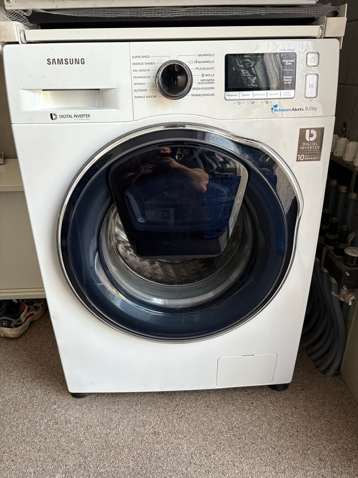 Samsung Wasmachine 8kg OPKNAPPER zie omschrijving, Ophalen, 1200 tot 1600 toeren, 8 tot 10 kg, Voorlader