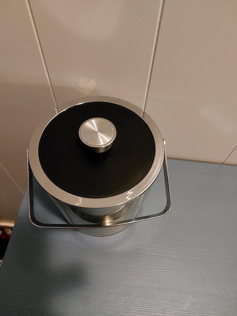 Vintage Tiger ijsemmer met ijstang jaren 60, Ophalen of Verzenden, Huis en Inrichting