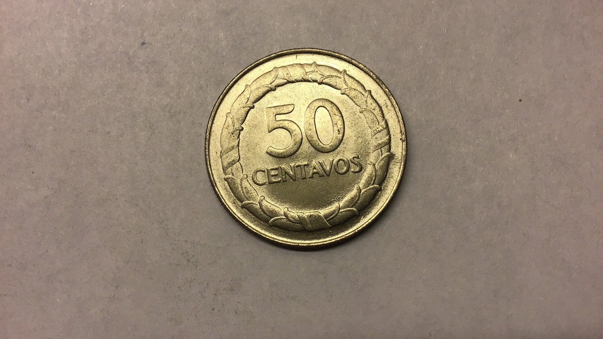 Colombia 50 centavos 1968., Ophalen of Verzenden