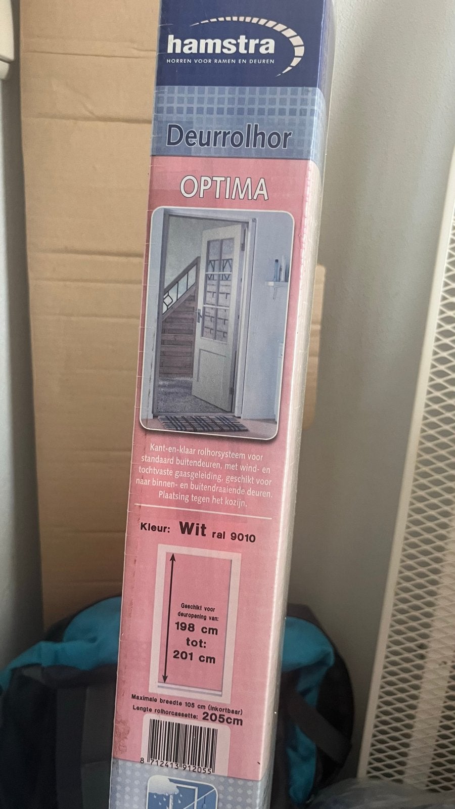 Hamstra Deurrolhor Optima Wit - Nieuw in verpakking, Hordeur, Nieuw, 200 tot 215 cm, Ophalen
