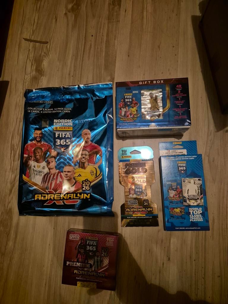 Panini Adrenalyn FIFA 365 2026 promo pack, Verzenden, Zo goed als nieuw, Meerdere plaatjes