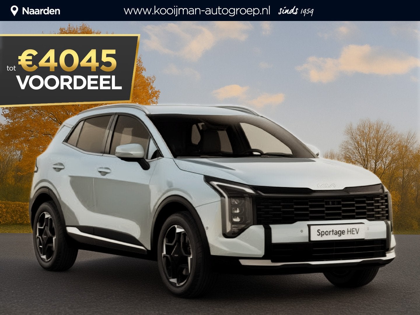 Kia Sportage 1.6 T-GDi Hybrid DynamicLine Nu €4.500,- voor, Stof, Euro 6, 4 cilinders, Adaptive Cruise Control