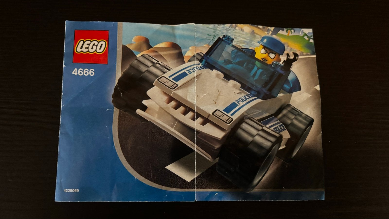 Lego City Politie Buggy 4666 met minifiguur en boekje, Overige thema's, Lego, Ophalen of Verzenden, Zo goed als nieuw