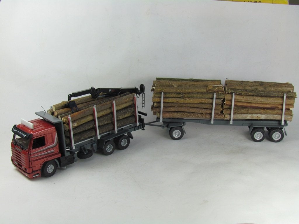 Tekno Scania R143 Streamline houtcombi zelfbouw, Hobby en Vrije tijd, Modelauto's | 1:50, Ophalen, Nieuw, Bus of Vrachtwagen, Tekno