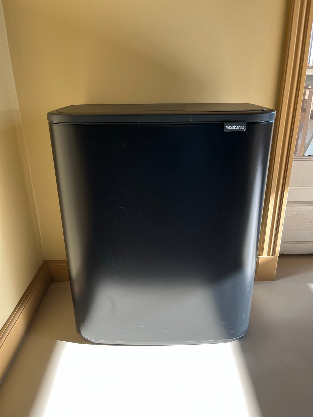 Brabantia bo touch bin prullenbak, 40 liter of meer, Ophalen, Gebruikt, Metaal