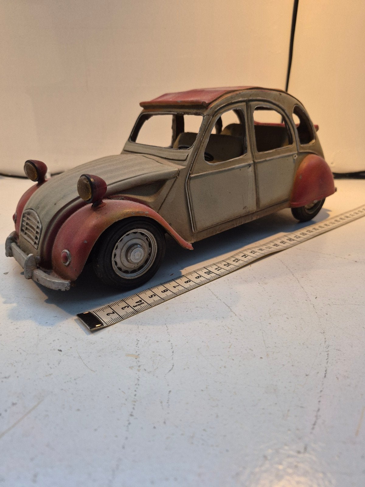 Vintage Citroën 2CV modelauto - Decoratief item, Ophalen of Verzenden, Gebruikt