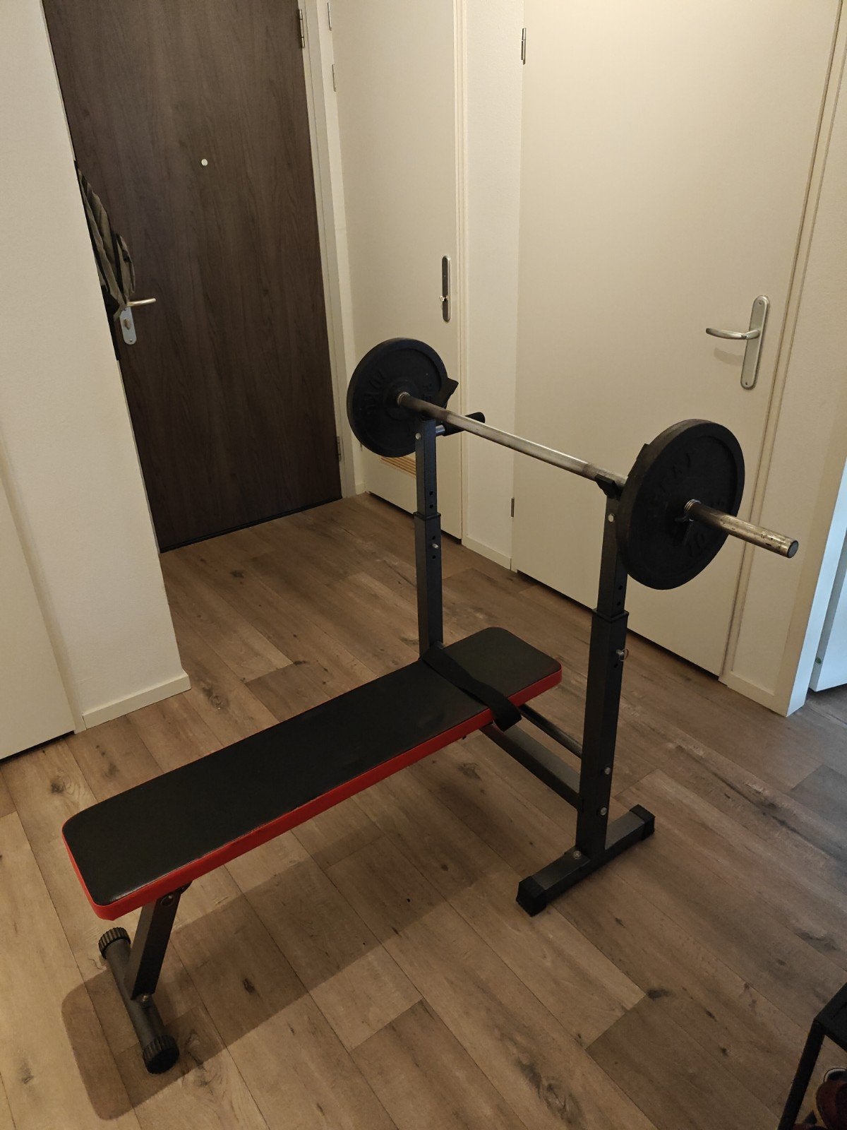 Benchpress set, Ophalen, Gebruikt, Armen, Fitnessbank