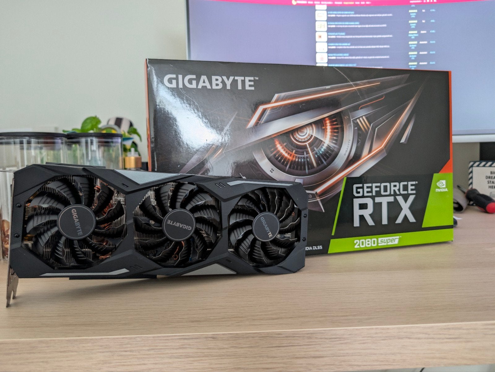 Gigabyte RTX 2080 Super, Computers en Software, Videokaarten, PCI-Express 3, GDDR6, Ophalen of Verzenden, Zo goed als nieuw