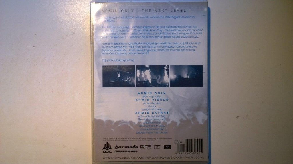 Armin van Buuren - Armin Only The Next Level (DVD), Alle leeftijden, Ophalen of Verzenden, Zo goed als nieuw, Concert