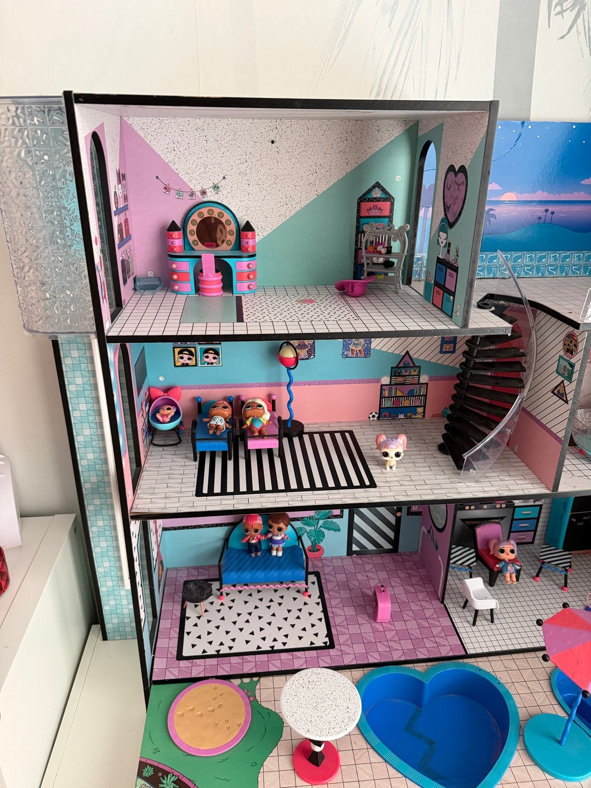L.O.L. Surprise! OMG Huis met accessoires, Ophalen, Zo goed als nieuw, Poppenhuis