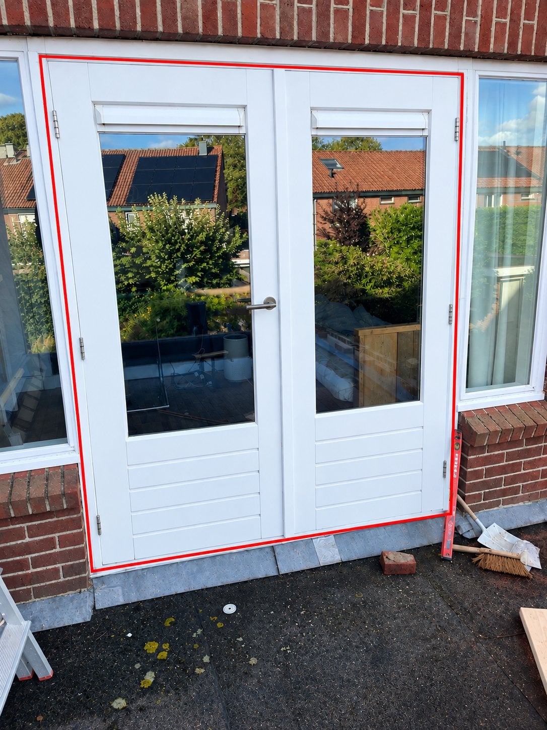 Renovatiekozijn Inzetkozijn HR++ Glas openslaande deuren, Ophalen, Gebruikt, 120 cm of meer, Minder dan 200 cm