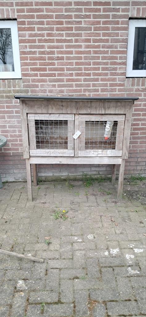 Konijnenhok, Dieren en Toebehoren, Knaagdieren en Konijnen | Hokken en Kooien, Gebruikt, Ophalen of Verzenden, 90 cm of meer, Konijn