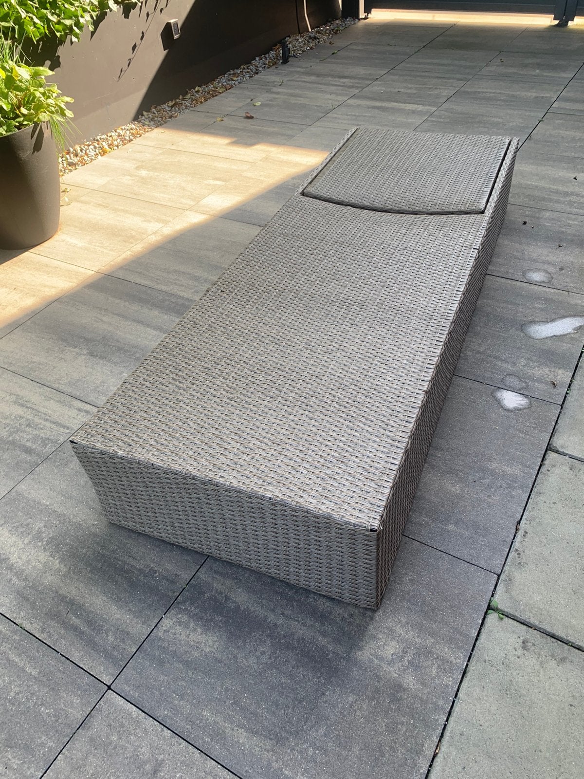 Rotan ligbed, Ophalen, Zo goed als nieuw, Rotan