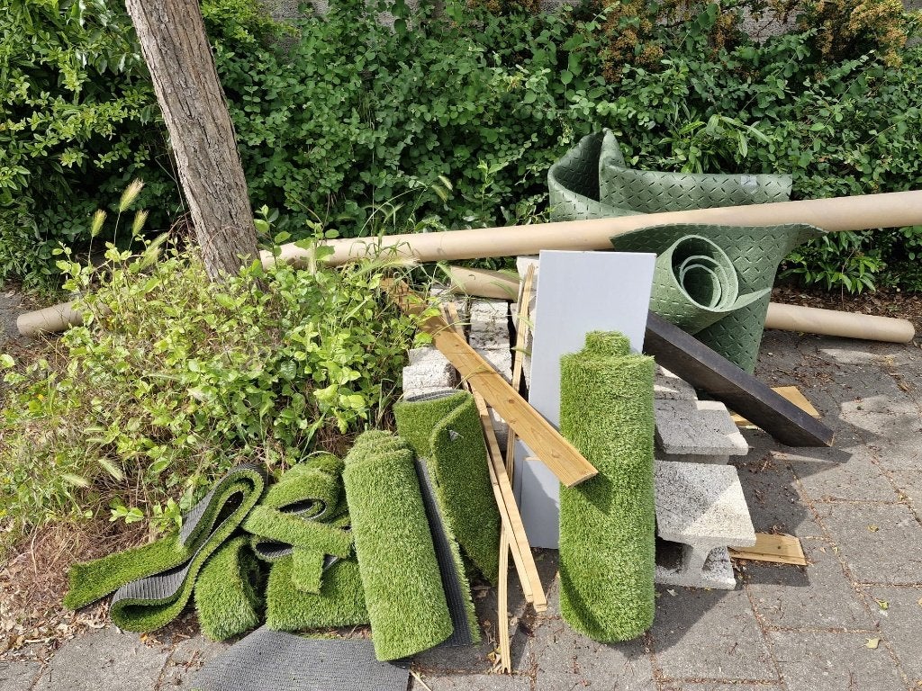 Kunstgras  2 M2 met drainage, Ophalen, Nieuw, Minder dan 10 m², Kunstgras