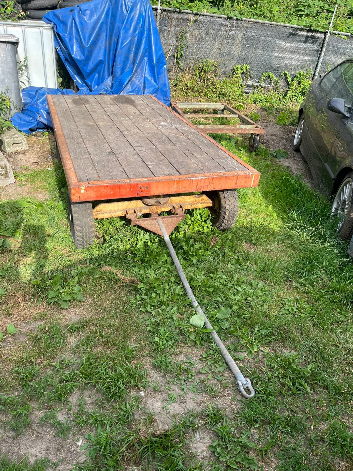 Oersterke transportkar 250x120, Ophalen, Gebruikt, Transportkar, 100 liter of meer