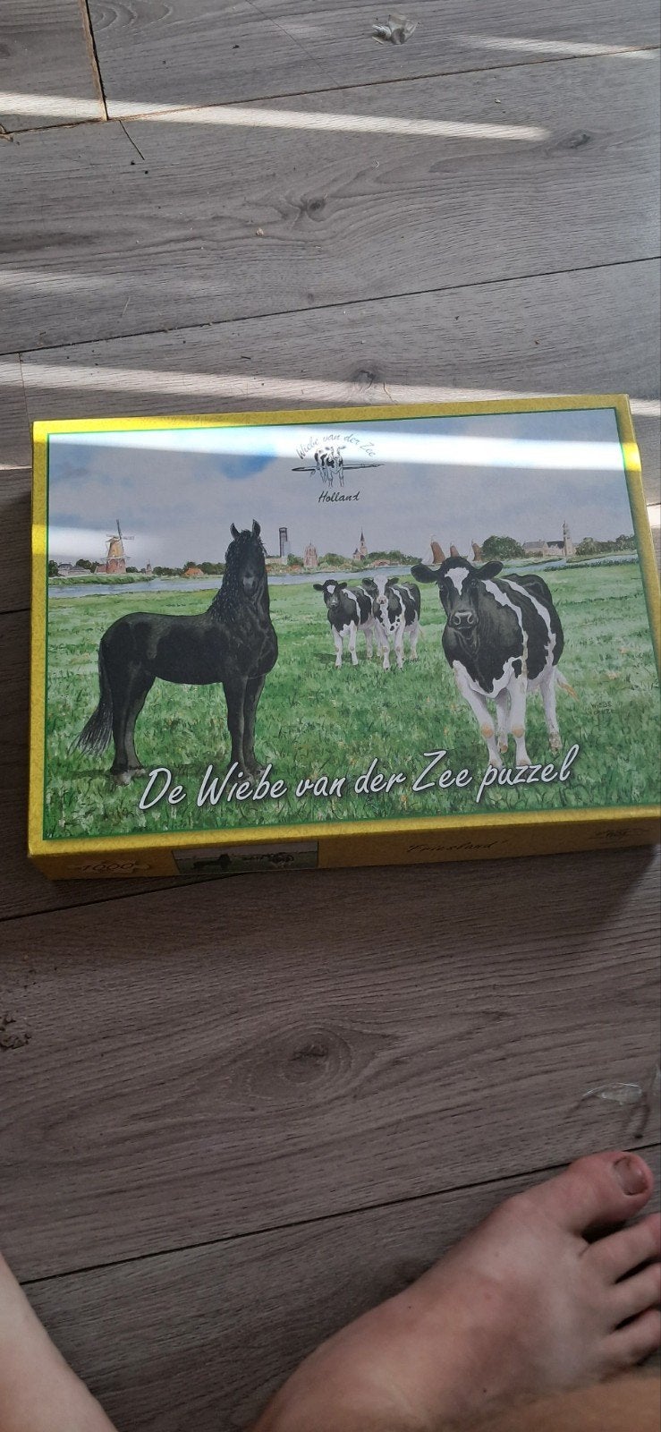 De Wiebe van der Zee puzzel - Friesland landschappen, Ophalen of Verzenden, 500 t/m 1500 stukjes, Zo goed als nieuw, Legpuzzel