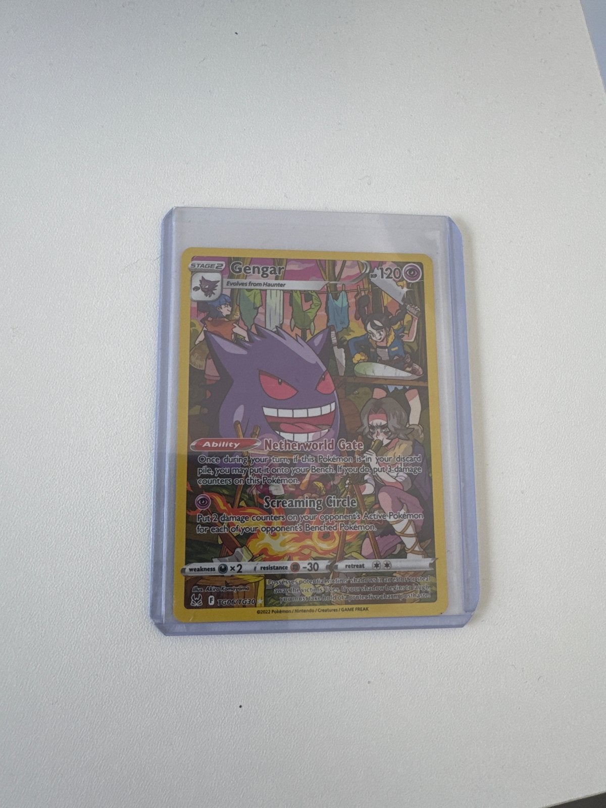 Pokémon TCG Gengar Alt Art (Lost Origin), Ophalen of Verzenden, Zo goed als nieuw, Losse kaart