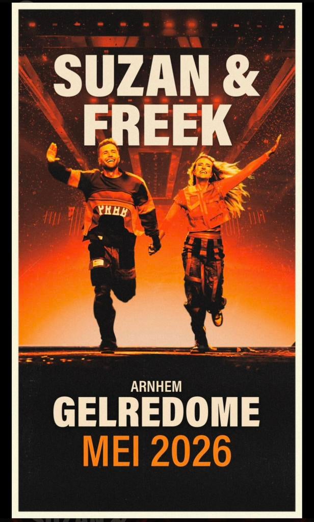 2x concert ticket Suzan & Freek, Tickets en Kaartjes, Concerten | Pop, Twee personen, Mei