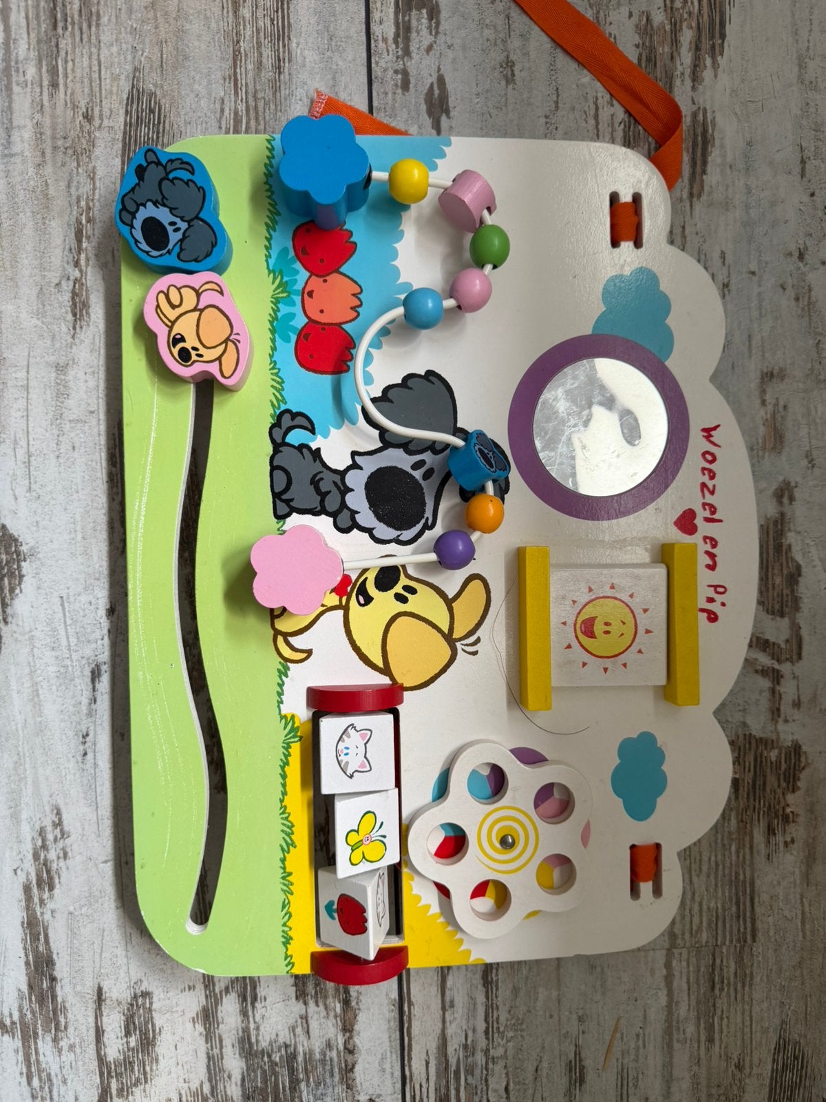 Woezel en Pip activiteiten bord voor baby, Ophalen, Gebruikt, Babygym