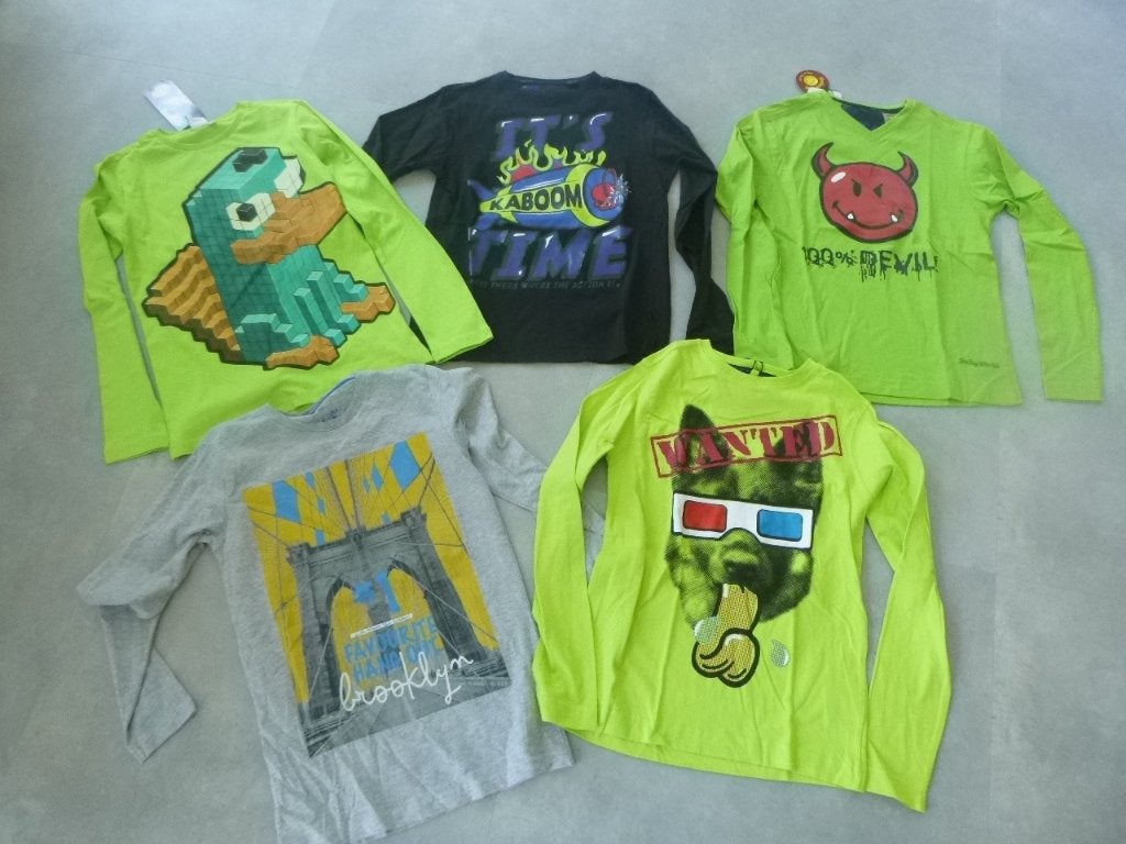 jongens kledingpakket mt 146/152, 5x shirt lange mouw,nieuw, Kinderen en Baby's, Kinderkleding | Maat 146, Verzenden, Nieuw, Jongen