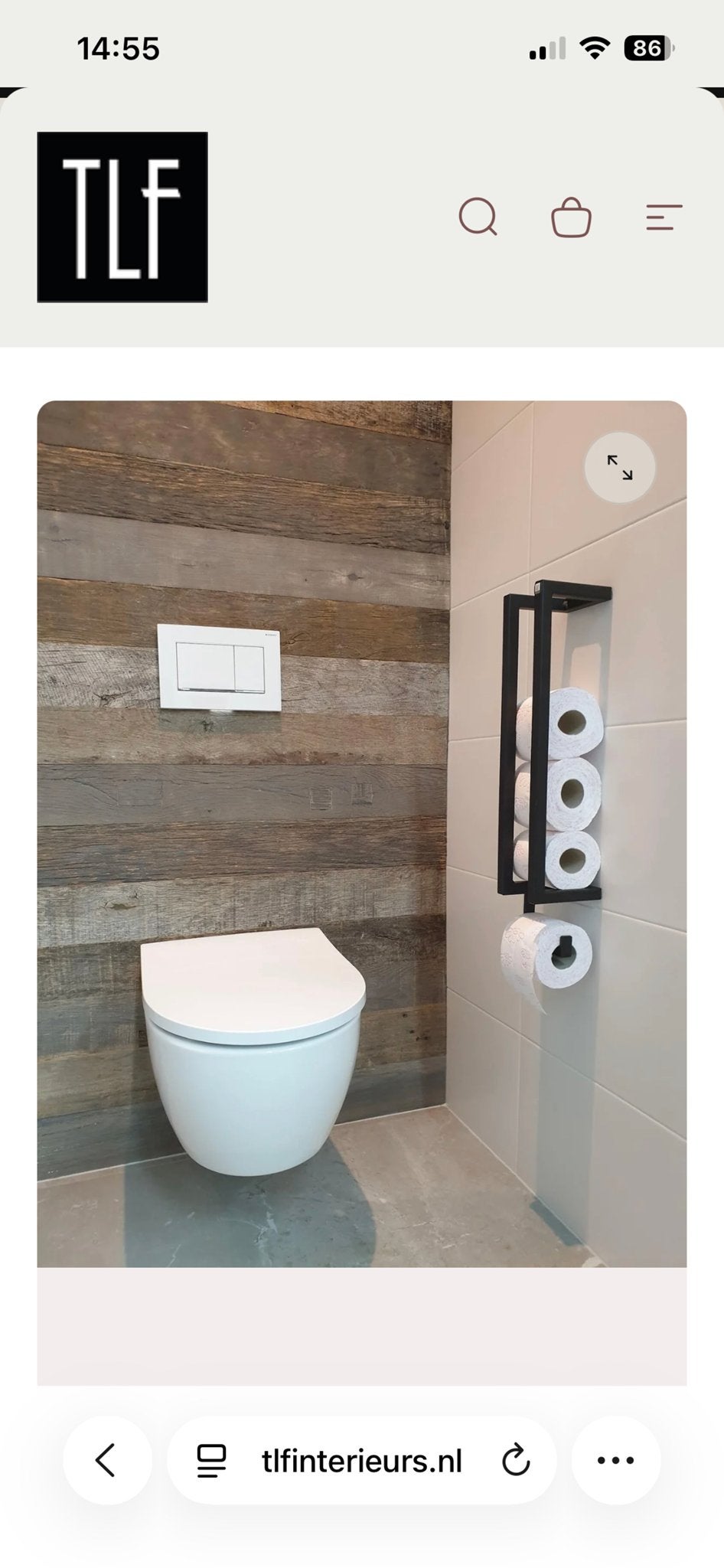 Gloednieuwe TLF Interieurs Toiletrolhouder Manhattan, Ophalen of Verzenden, Nieuw