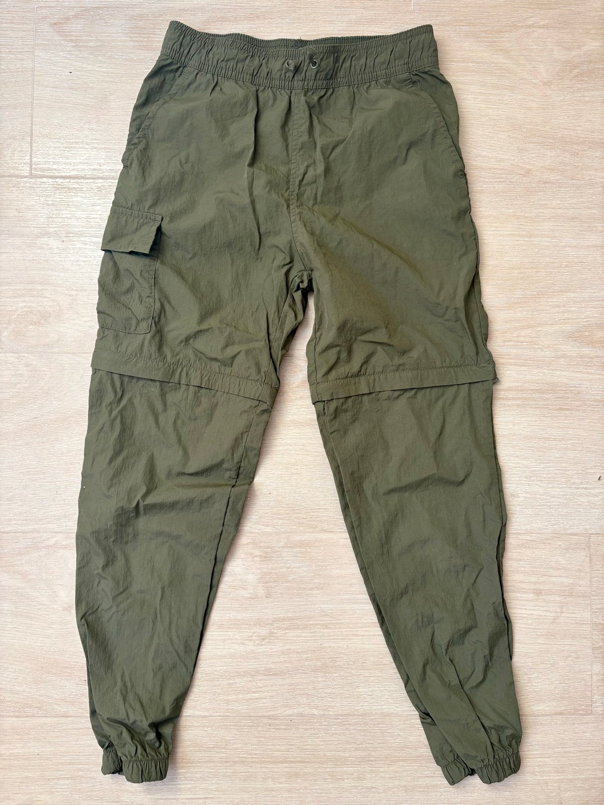 H&M Afritsbroek Maat 134/140 - Groen, Ophalen of Verzenden, Zo goed als nieuw, Jongen of Meisje, Broek