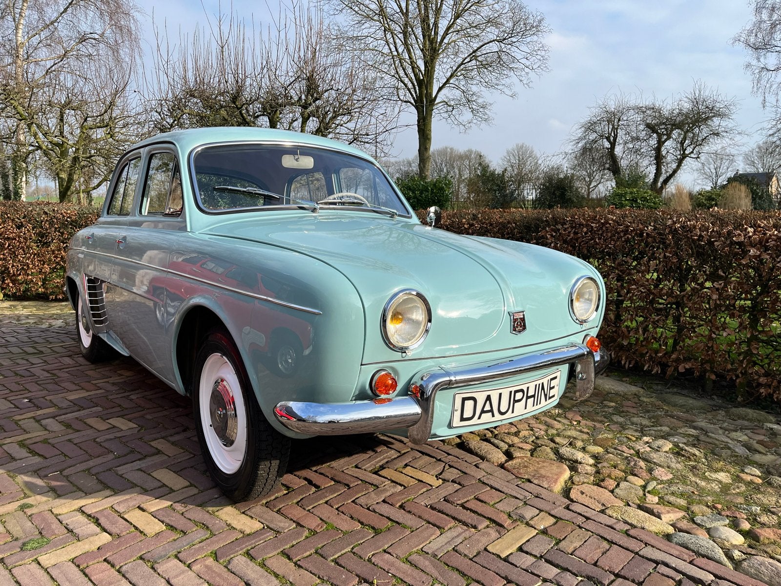 Renault Dauphine Klassieker Concoursstaat ? 1962 Blauw, Auto's, 31 pk, 845 cc, Particulier, Sedan
