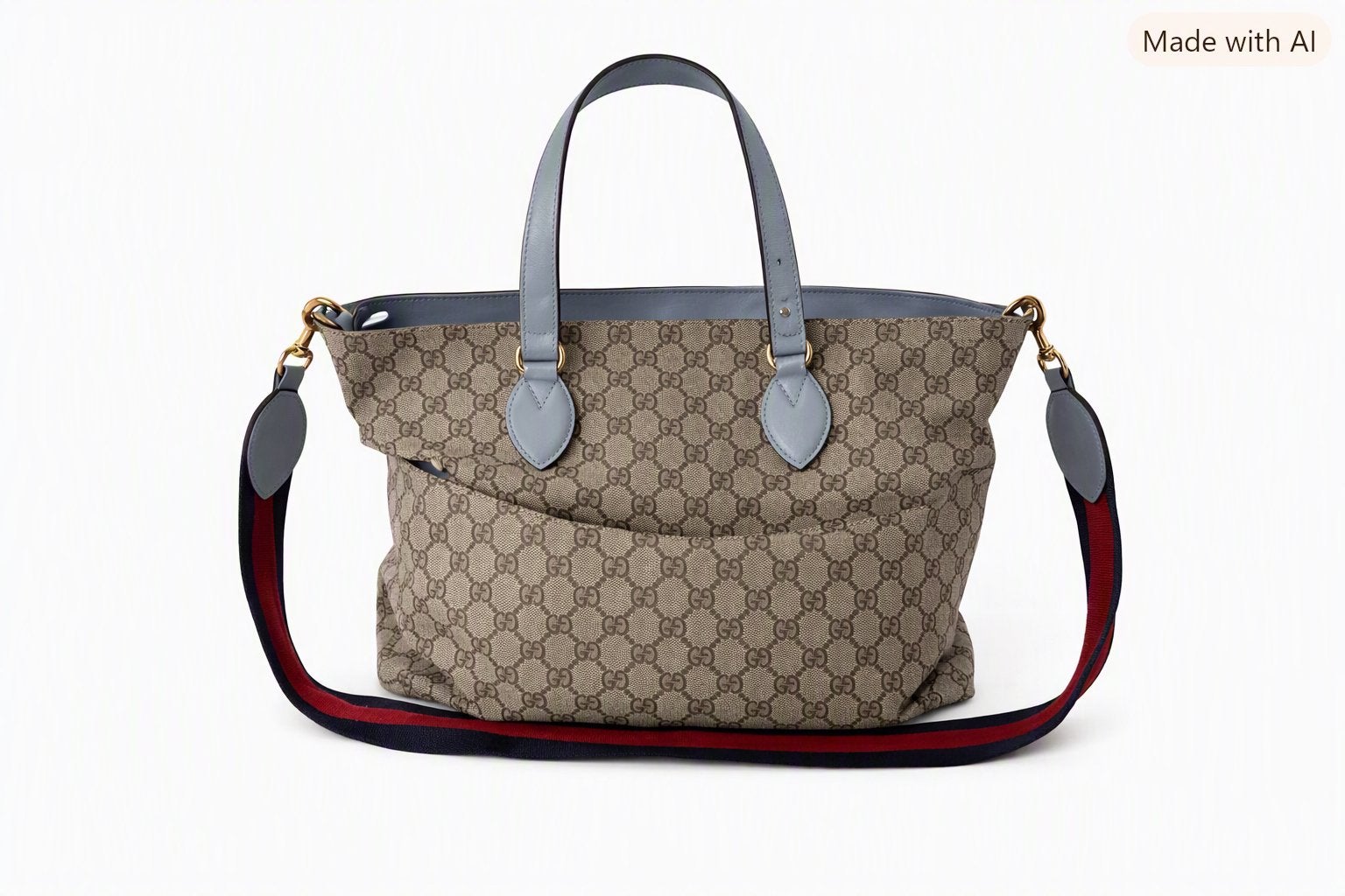 Gucci luiertas baby, Ophalen of Verzenden, Zo goed als nieuw, Blauw