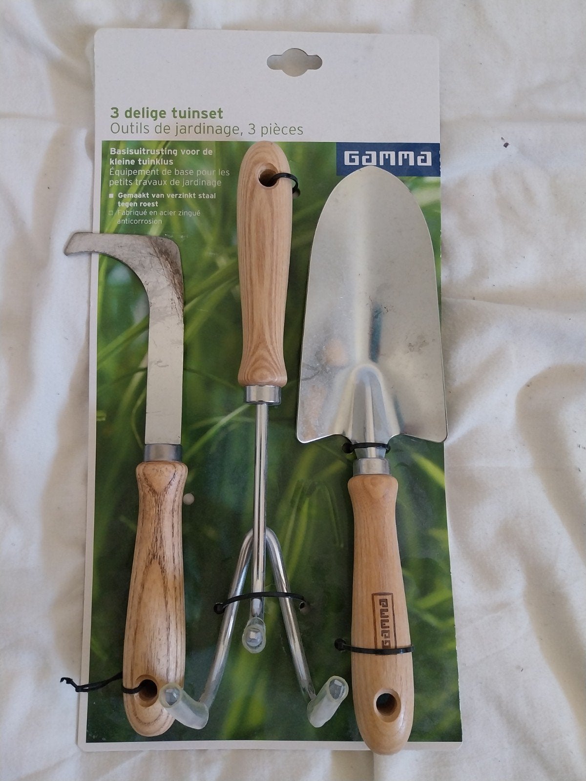 Gamma 3-delige tuinset - Basisuitrusting voor de tuin, Tuin en Terras, Ophalen, Zo goed als nieuw, Gamma