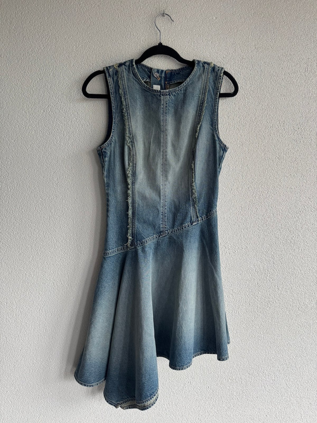 Zara asymmetrische denim spijker jurk, Blauw, Zara, Nieuw, Ophalen of Verzenden