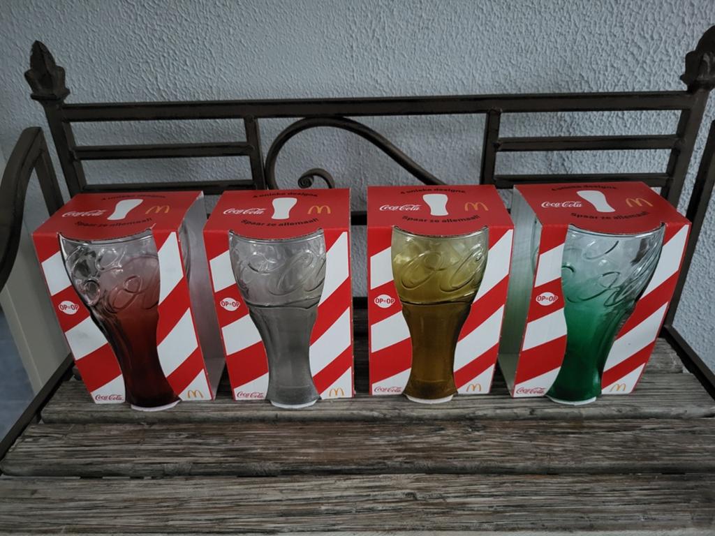 Complete set Coca Cola glazen Mc Donalds 2024 Nieuw, Ophalen, Nieuw, Frisdrankglas