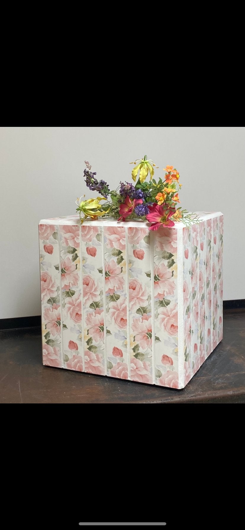 Tegelkubus / Plantentafel / Bijzettafel - Nieuw!, Ophalen, Minder dan 55 cm, Vierkant, Nieuw