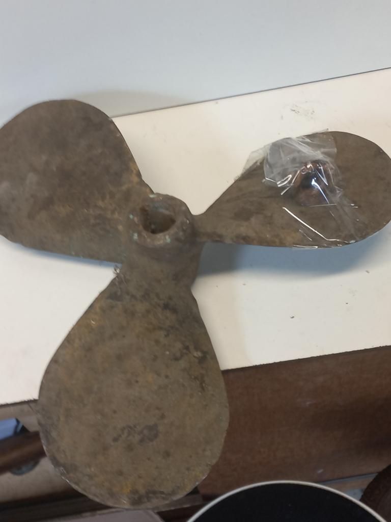 Gebruikte bronzen scheepsschroef, Watersport en Boten, Ophalen, Gebruikt, Motor en Techniek, Motorboot