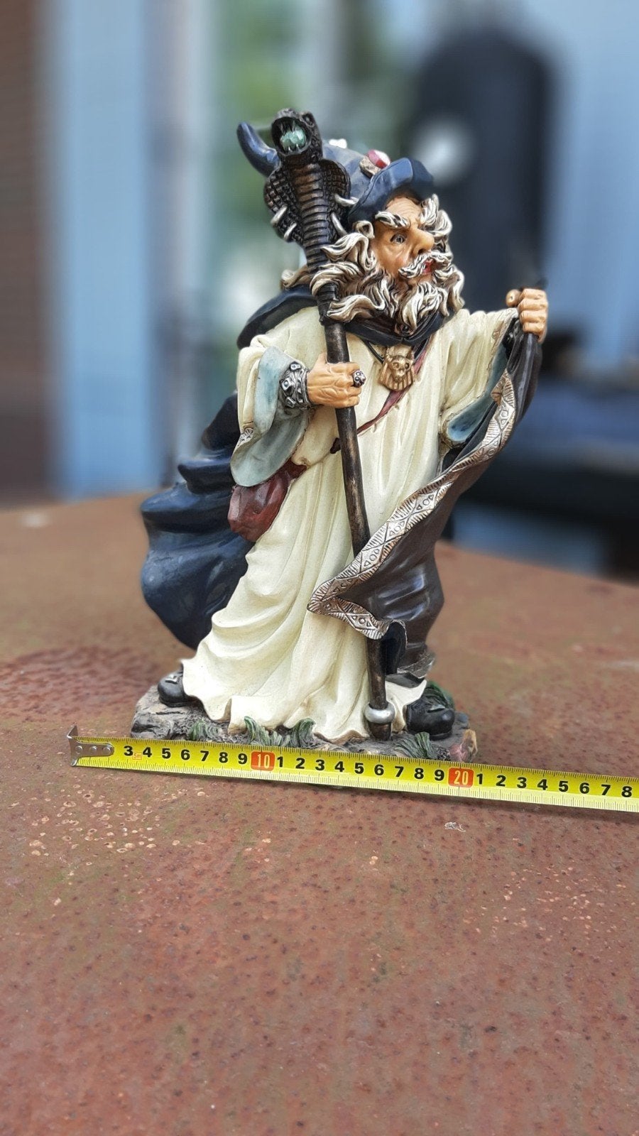 Tovenaar beeldje - 33cm hoog, gedetailleerd fantasy figuur, Ophalen