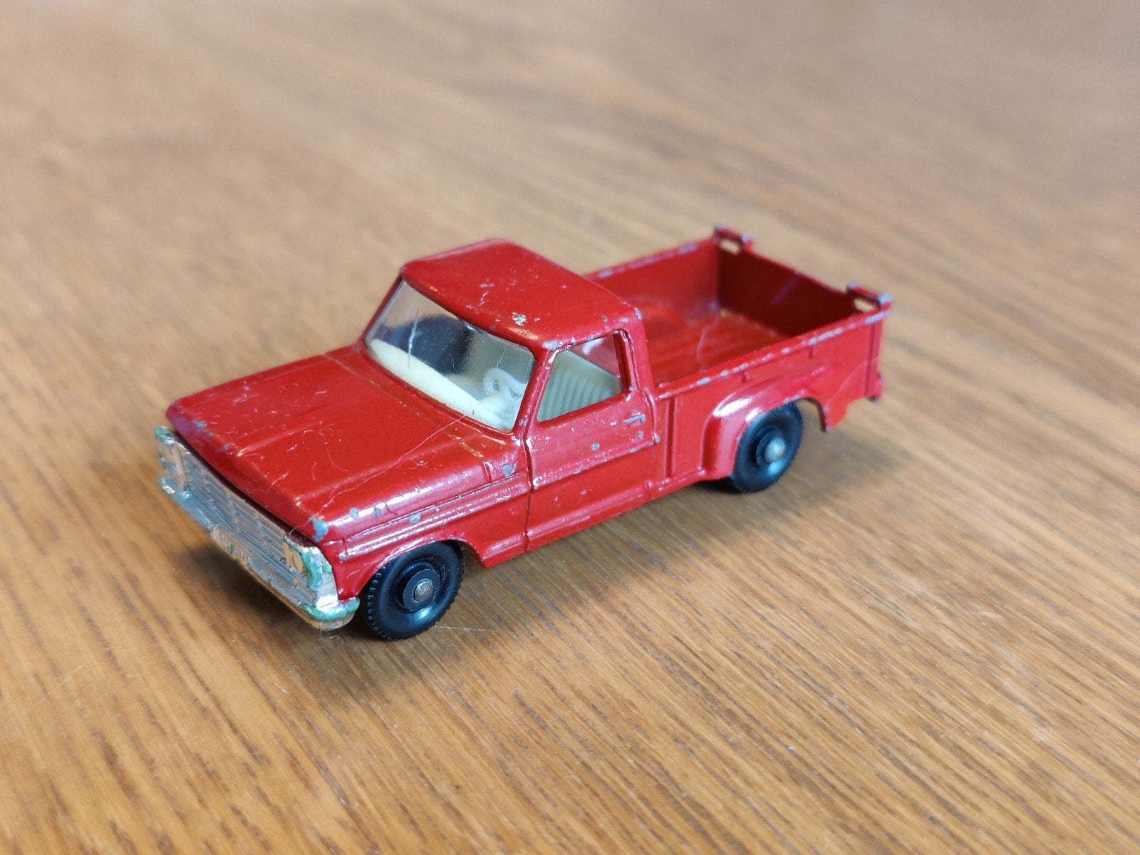 Matchbox Ford Pickup ROOD Zilveren Grill, Ophalen of Verzenden