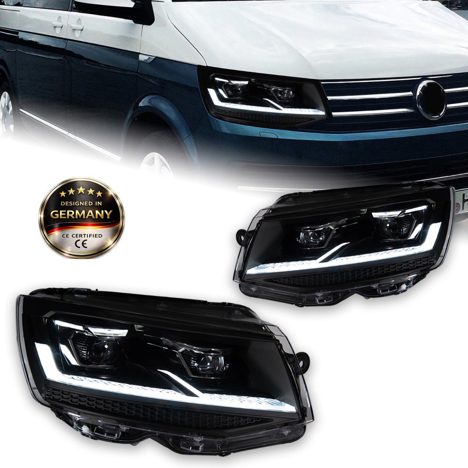 LED Koplampen VW Multivan T5 2011-2016 & T6 2015-2016, Nieuw, Ophalen of Verzenden, Düsseldorf, AKD German