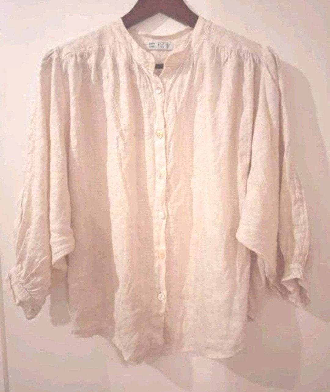 Linnen mooie leuke blouse maat 42 linnen broekje pak, Ophalen of Verzenden, Zo goed als nieuw, Maat 42/44 (L)